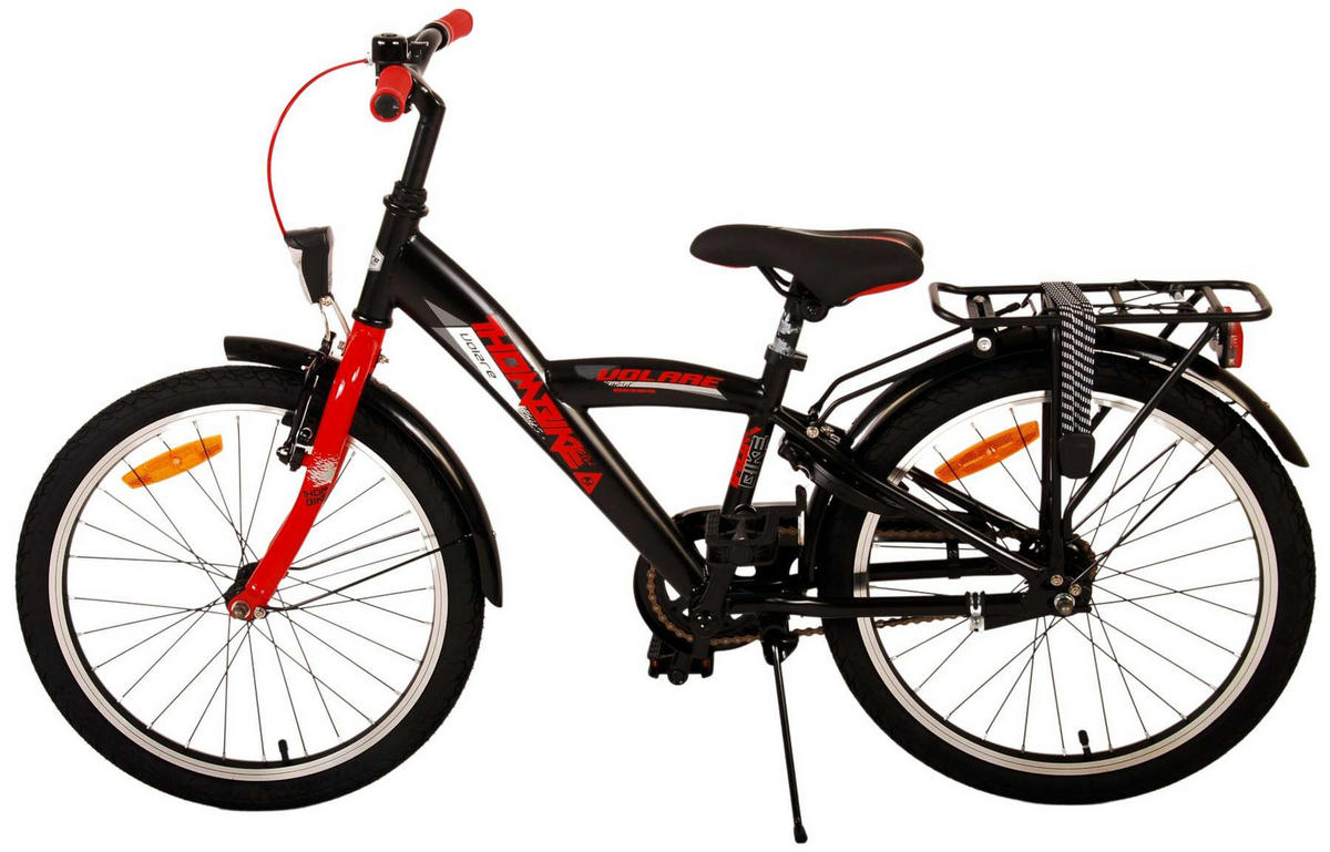 KINDERFAHRRAD Thornbike - Jungen - 20 Zoll - Rücktritt + Handbremsen - Schwarz/Rot - Rot, Metall (60cm) - TPFSports