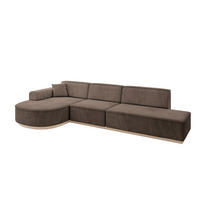 ECKSOFA Ottomane Links ARRIO-L2 - 328x171x83 cm Braun - Braun, Holzwerkstoff/Textil (328/171cm) - ALTDECOR