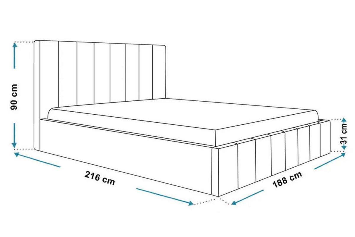 POLSTERBETT SIM 10 mit Kopfteil, 180 x 200 cm mit Bettkasten und Lattenrost aus Holz, Velourstoff, Farbe: Beige - Beige, Holz/Kunststoff (180/200cm) - Sepro Meble