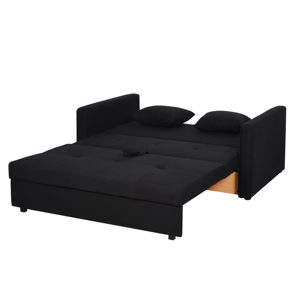 SCHLAFSOFA 2er-Sitz DE-14605 mit integriertem Stauraum Dunkelgrau - Dunkelgrau, Textil (152/81/101cm) - ComfortXL