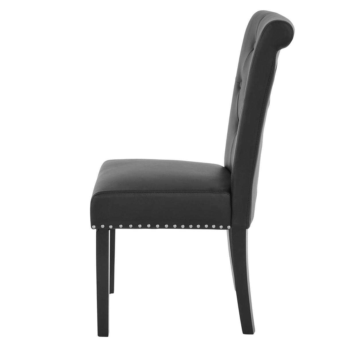 ESSZIMMERSTUHL FIELD IL Schwarz 2er-Set - Schwarz, Textil (47/98/62cm) - Jamb