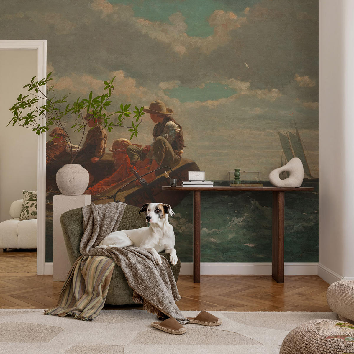 FOTOTAPETE 104x70 cm - Seeexpedition - Blau, Textil (104/70cm) - Wallfluent