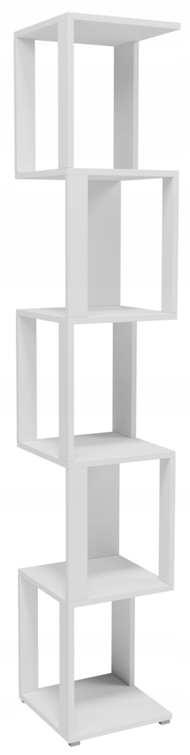 STANDREGAL CR3-T10 Weiß 29/29/168 cm - Weiß, Holzwerkstoff (29/168.1/29cm)