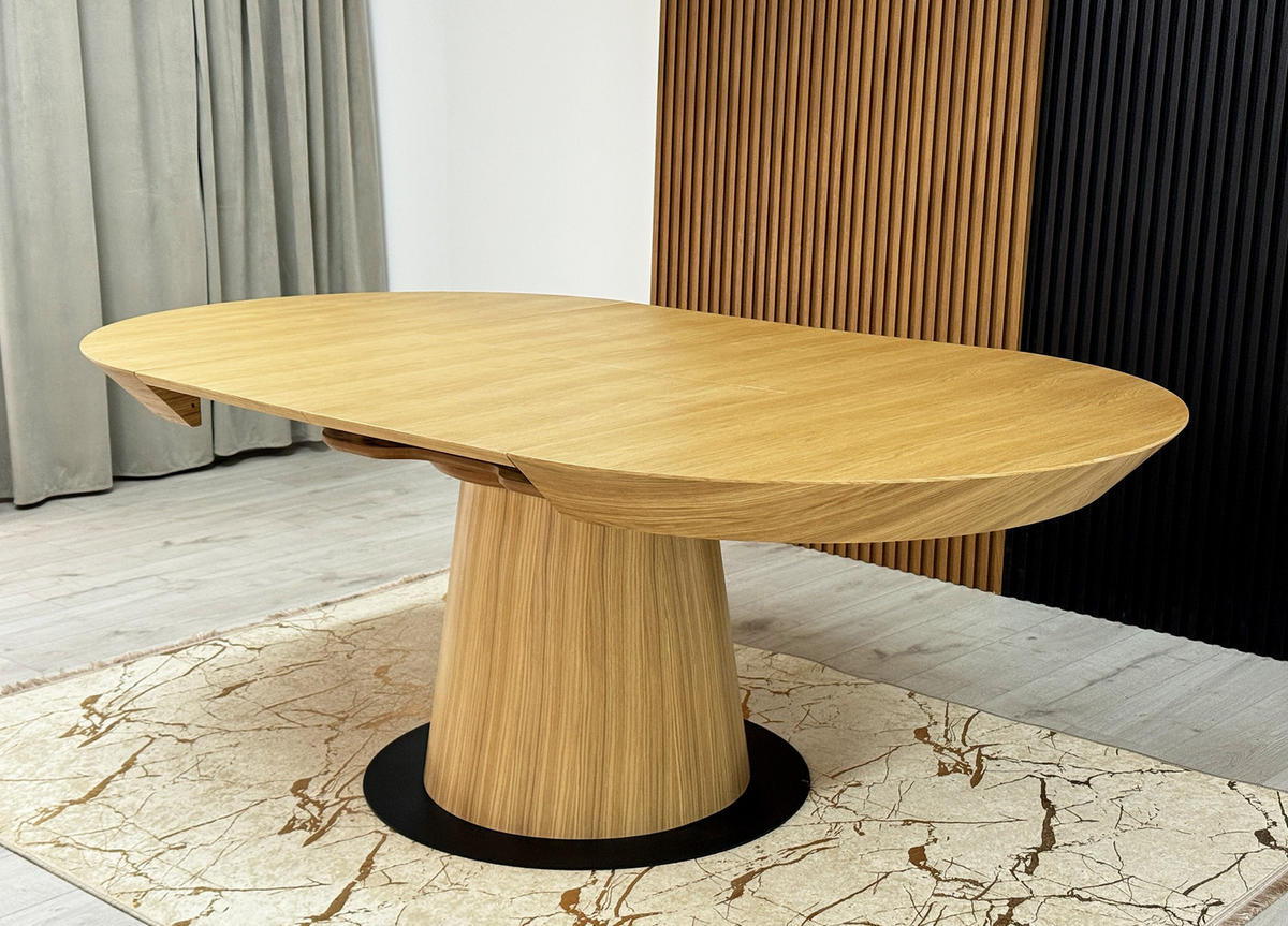 ESSTISCH BASALT Ausziehbar 130 - 230 / 130 x 76 cm - Eichefarben, Holz (130/130/76cm) - MASSENO