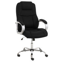 BÜROSTUHL Apodo Two, Kunstleder Schwarz - Schwarz, Textil/Metall (66/122/70cm) - TPFLiving