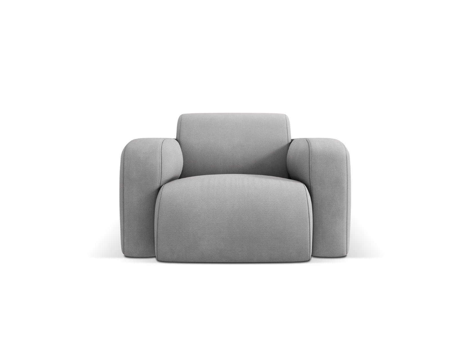 SESSEL Molino aus strukturiertem Stoff hellgrau - Hellgrau, Textil (95/72/105cm) - Micadoni
