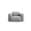 SESSEL Molino aus strukturiertem Stoff hellgrau - Hellgrau, Textil (95/72/105cm) - Micadoni