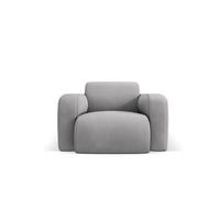 SESSEL Molino aus strukturiertem Stoff hellgrau - Hellgrau, Textil (95/72/105cm) - Micadoni