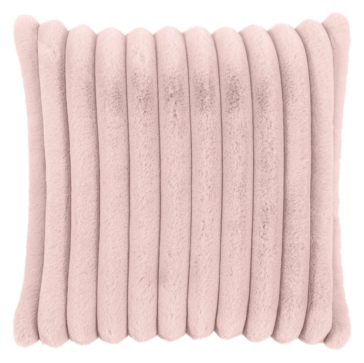 KISSENHÜLLE Raya Streifen Look altrose - Altrosa, Textil (45/45cm) - Magma Heimtexx