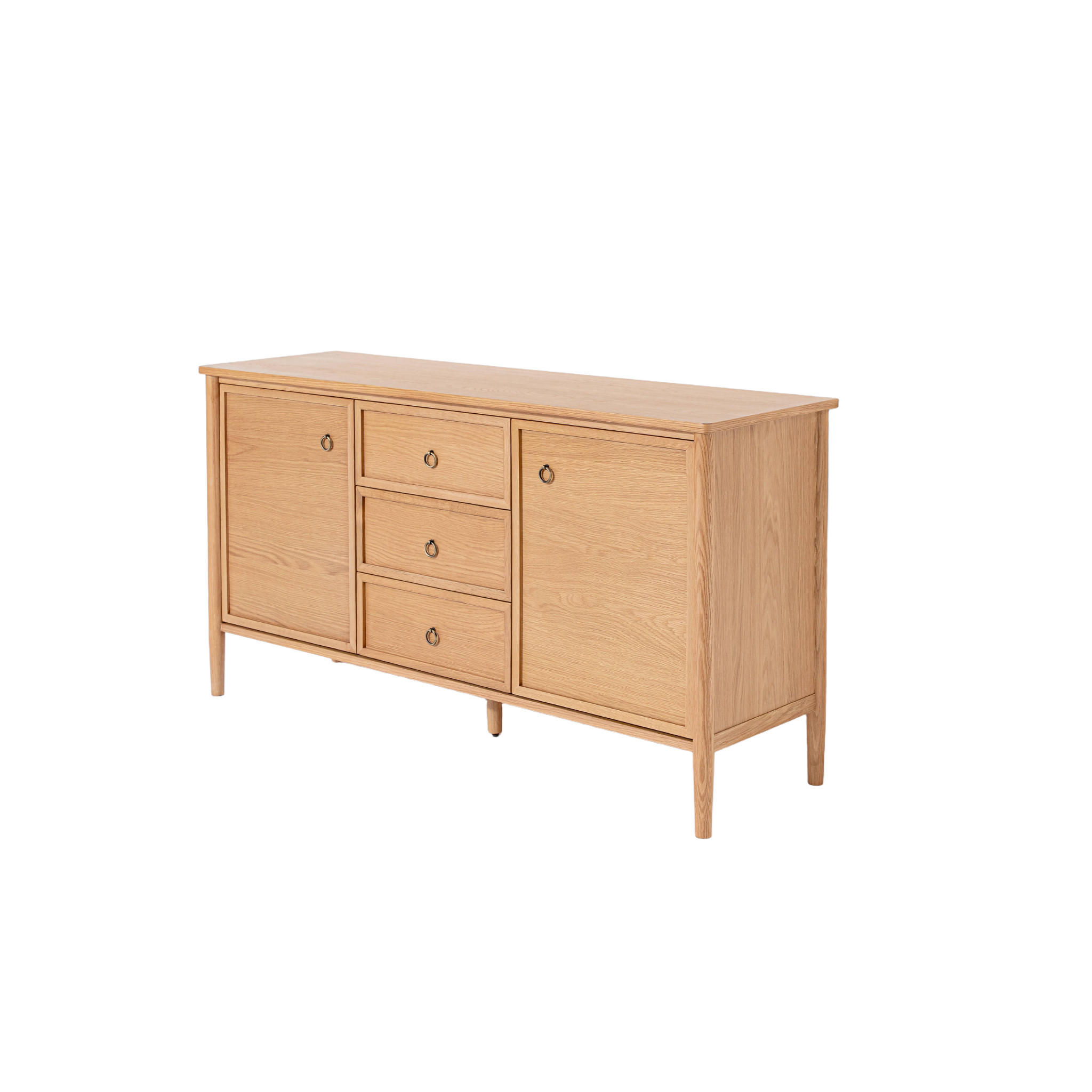 SIDEBOARD Rose, Eiche - Beige, Holz (150/80/45cm) - WOODEK