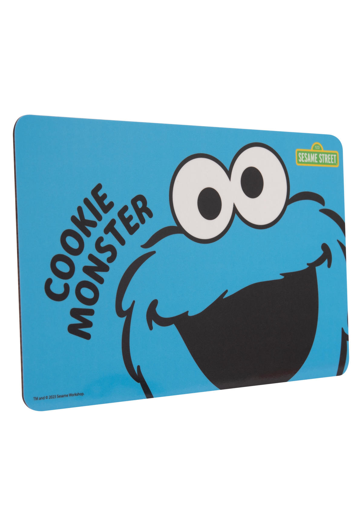 BRETTCHEN Sesamstraße Krümelmonster Blau 14,5 x 23,5 cm - Blau, Kunststoff (14.5/23.5cm) - United Labels