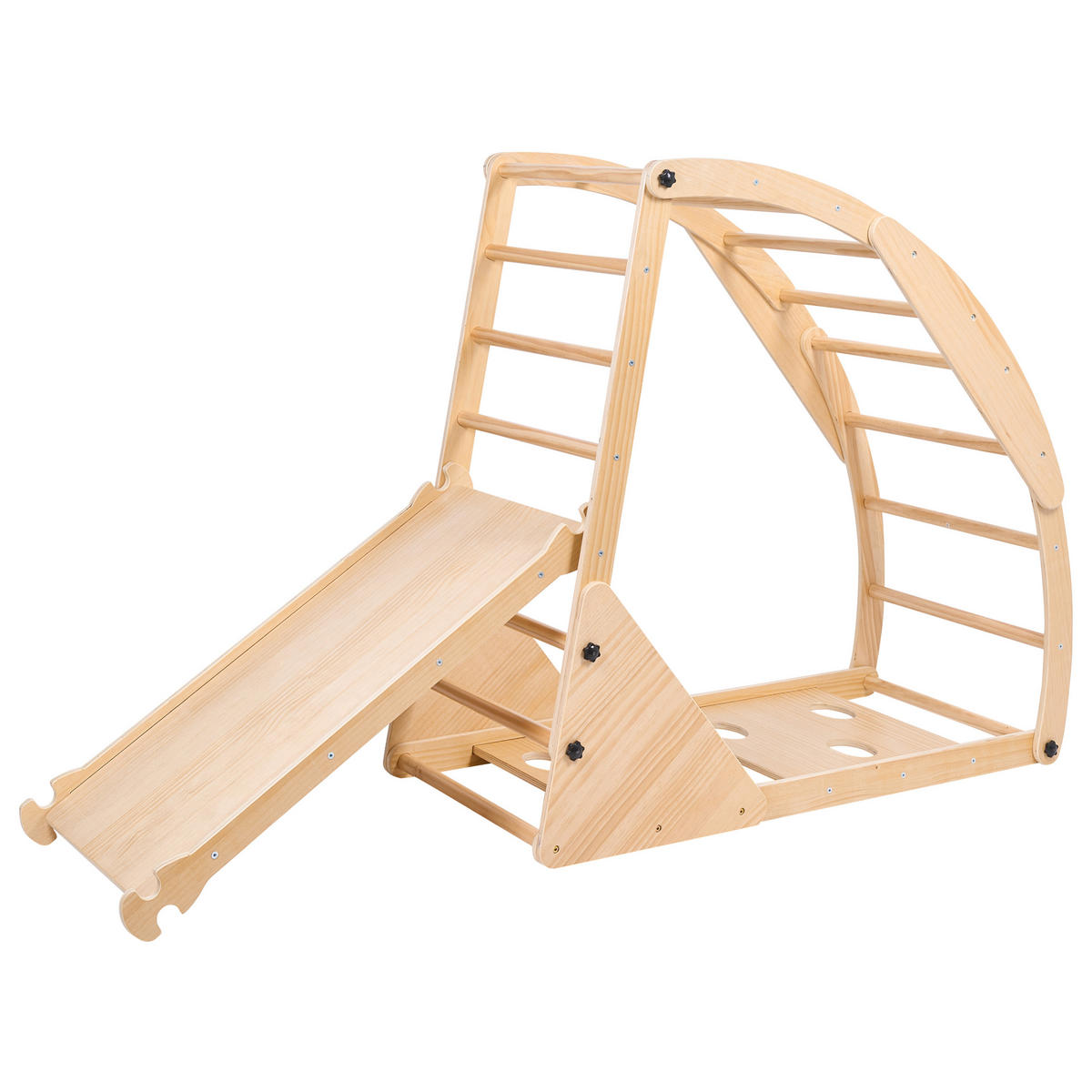 ARC DE CĂȚĂRAT multifuncțional lemn de pin maro deschis Calala - maro deschis, lemn (140/119/48cm) - Beliani