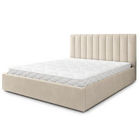 POLSTERBETT DEMERA MGV 120x200 cm mit Bettkästen - Beige - Beige, Holz (120/200cm) - MASSENO