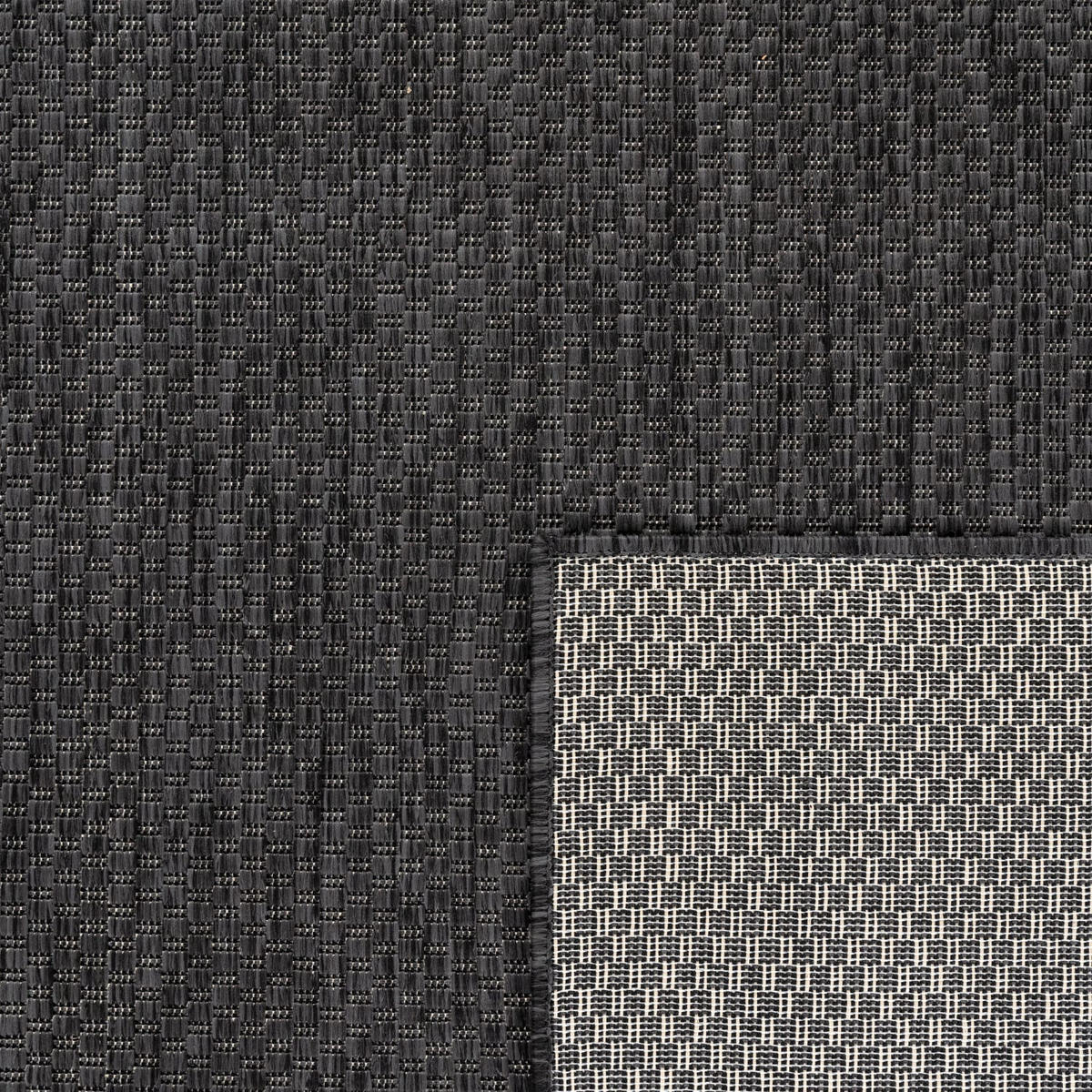 TEPPICH Kurzflor Unifarben Wohnzimmer schmutzabweisend Anthrazit Rechteckig 300x400 - Anthrazit, Textil (300/400cm) - KADIMA DESIGN