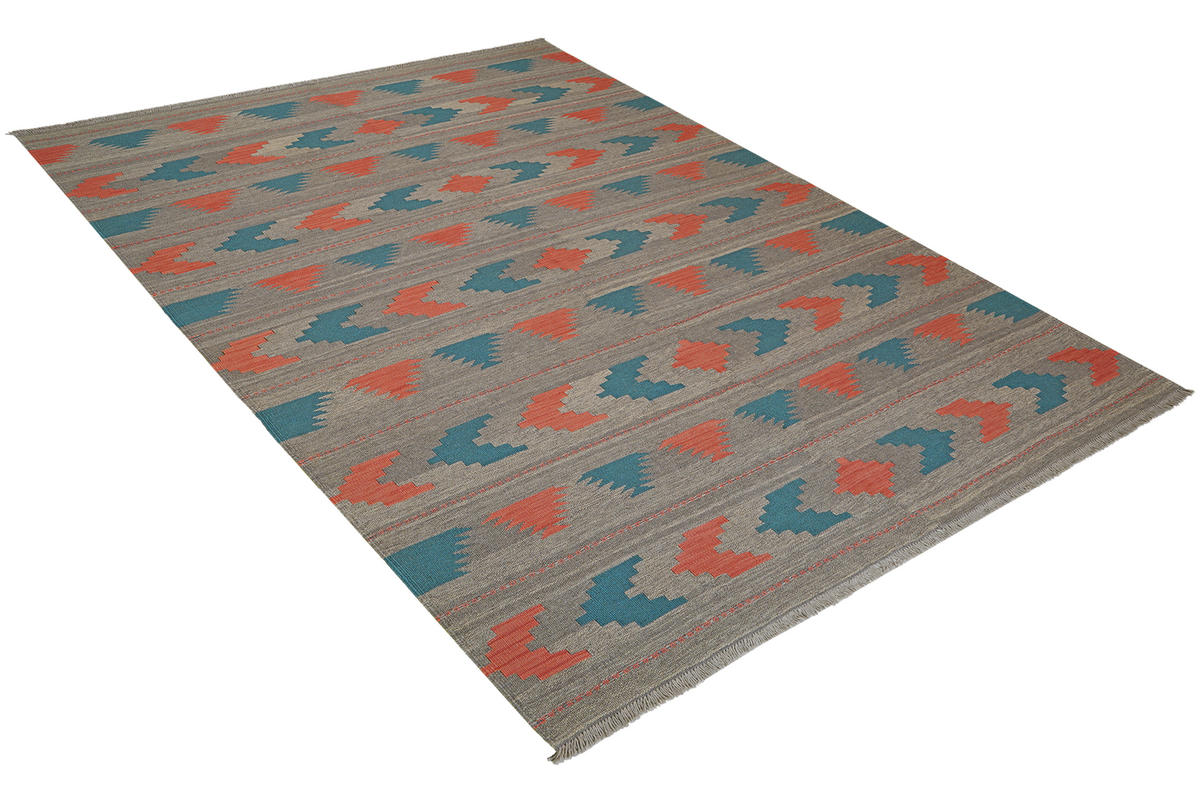 HANDWEBTEPPICH Kelim Gashgai Beige 249/170 cm Schurwolle - Beige, Textil (170/249cm) - Looma