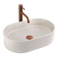 AUFSATZWASCHBECKEN Rea Vanda Sandy - Beige, Keramik (31/13/49cm) - REA