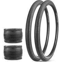 FAHRRADREIFEN 2-teiliges Set 700x28c/32c/35c City Rennrad Gravel - Schwarz, Kunststoff (3.2/70/70cm)