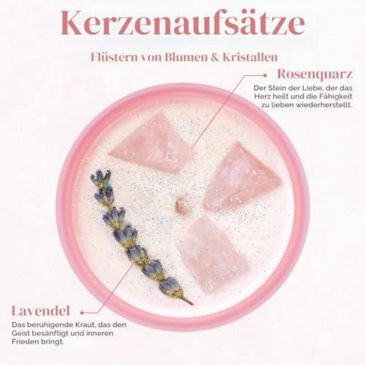 DUFTKERZE 40. Geburtstag Rosa Glas mit Holzdeckel - Rosa, Glas (9.5cm)
