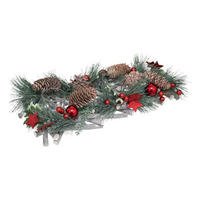 ADVENTSKRANZ mit Platz für 4 Kerzen 14/8/39 cm - Multicolor, Glas (8/39/14cm) - Atmosphera Createur d´interieur