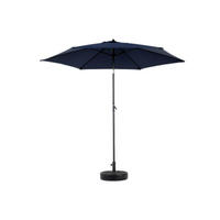SONNENSCHIRM 264x264cm,Aluminium,Sonnenschutz,Dunkelblau - Dunkelblau, Metall (264/264cm) - LVHOM