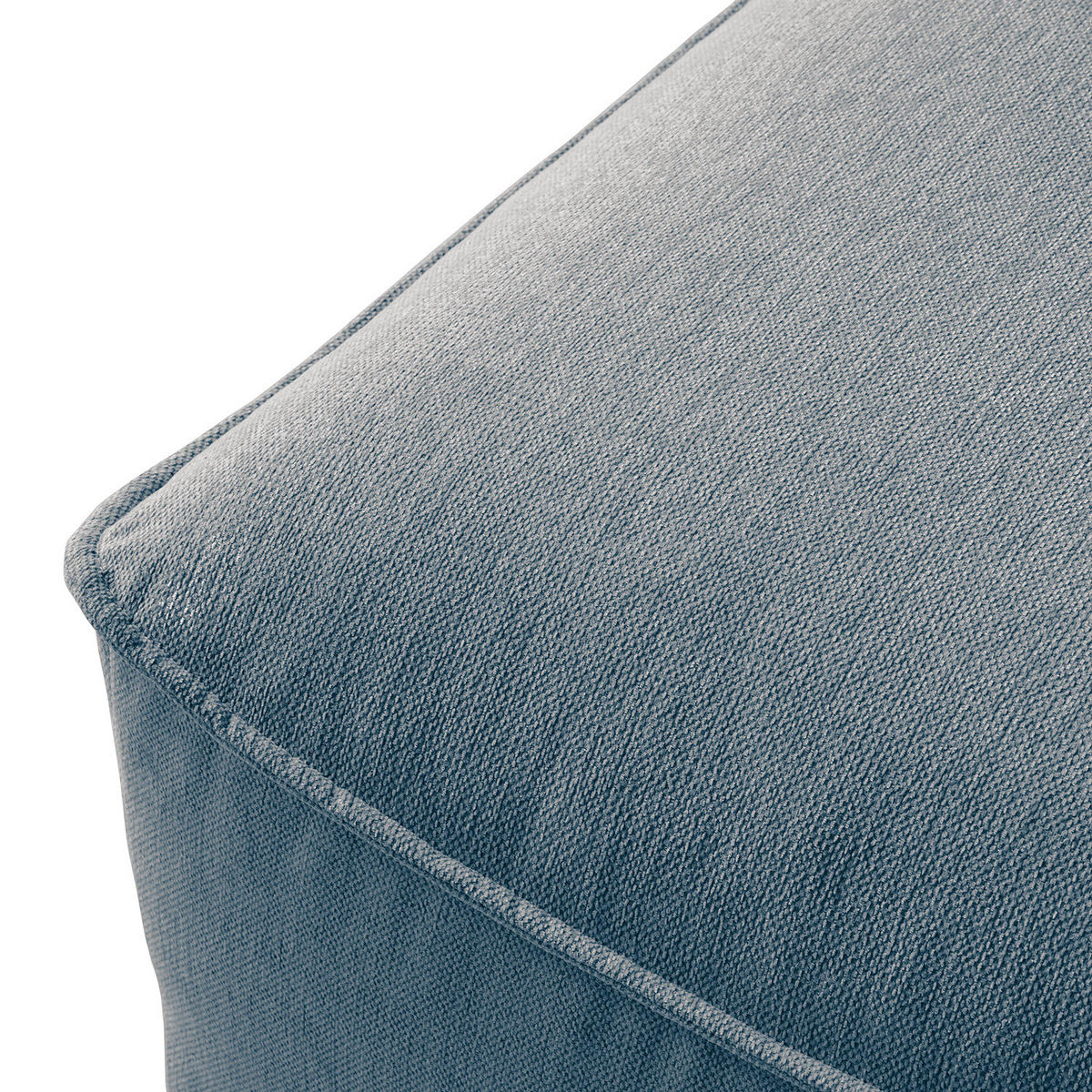 POLSTERHOCKER - Blau/Schwarz, Holz/Kunststoff (103/42/90cm) - home24