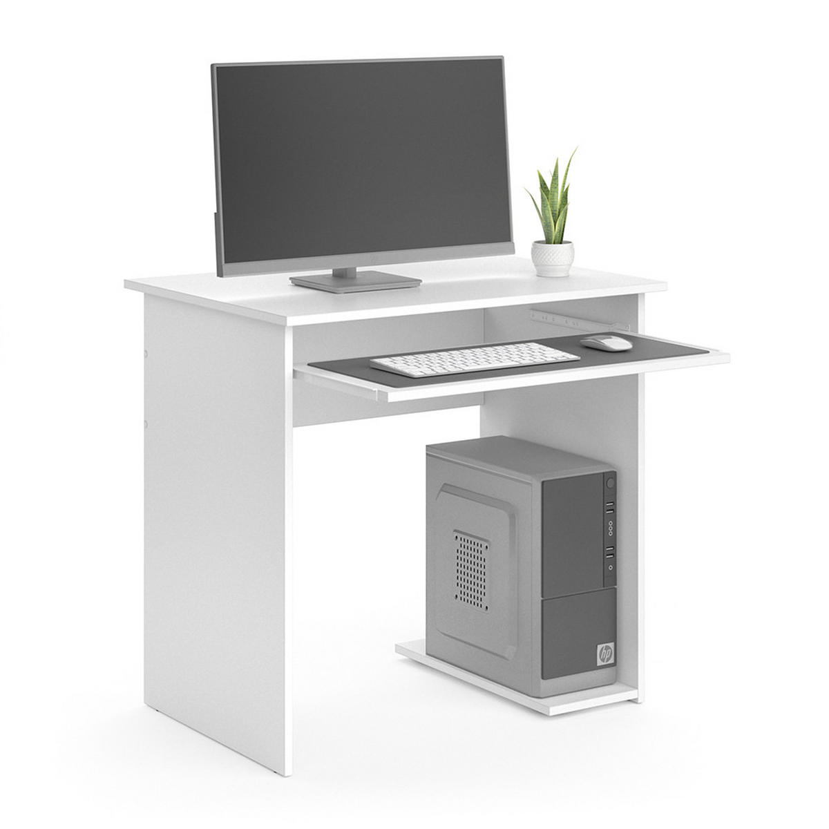 PSACÍ STŮL Nick Bílá - bílá, kompozitní dřevo (58/80/77cm) - Vicco