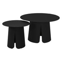 BEISTELLTISCH Oslo - Anthrazit - 45/45/39 cm - Dunkelgrau, Metall (45/45/39cm) - Lesli Living