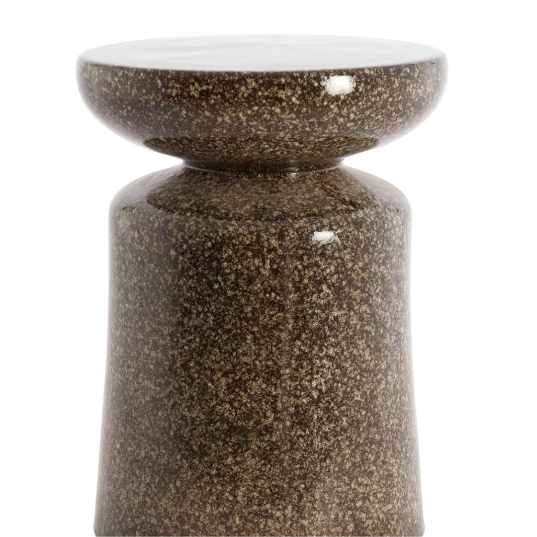 BEISTELLTISCH Kotor Braun 33.5/33.5/45 cm - Braun, Keramik (33.5/33.5/45cm) - Light & Living