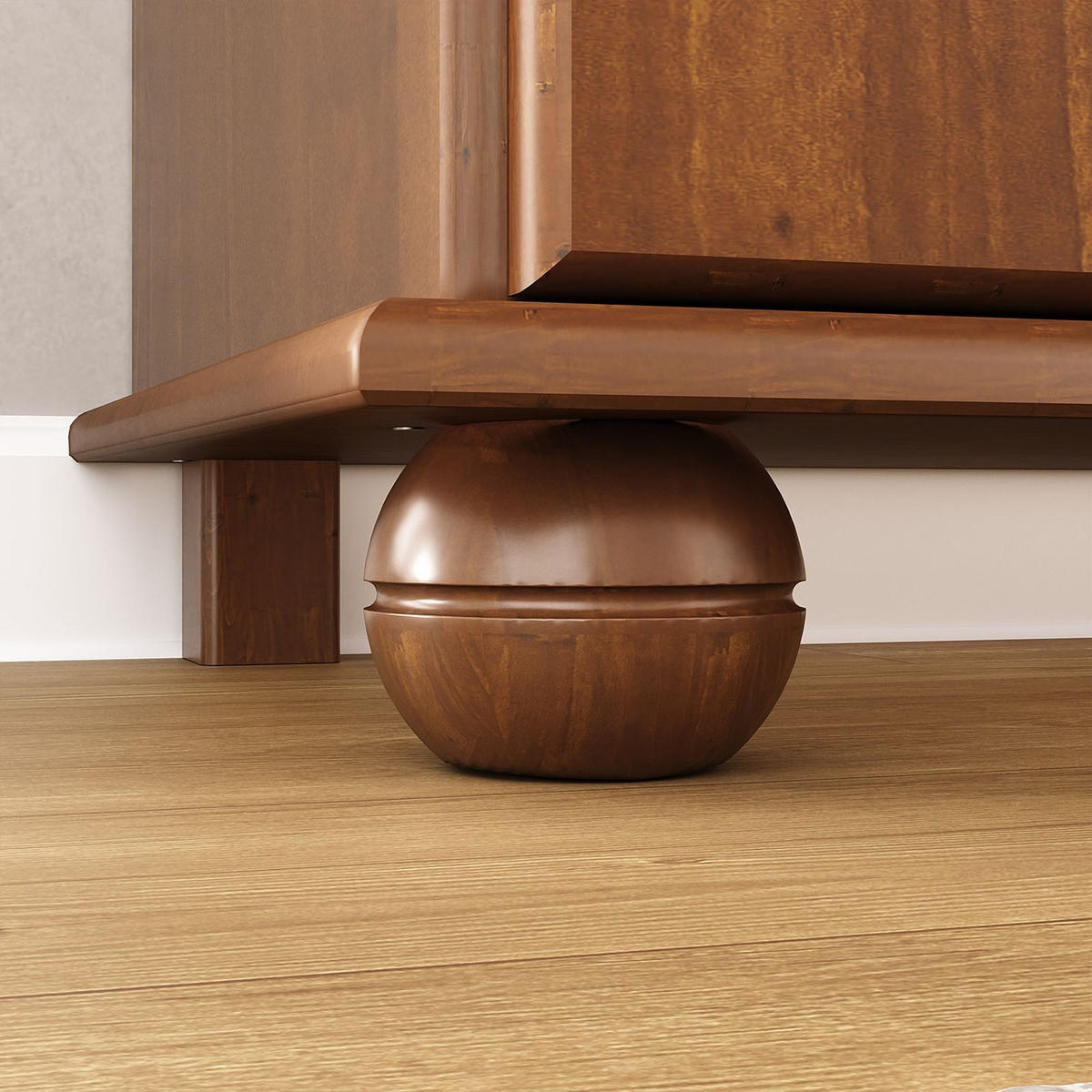 SEKRETÄR DAVID Kastanie - Kastanienfarben, Holz (38/82/117cm) - IDIMEX