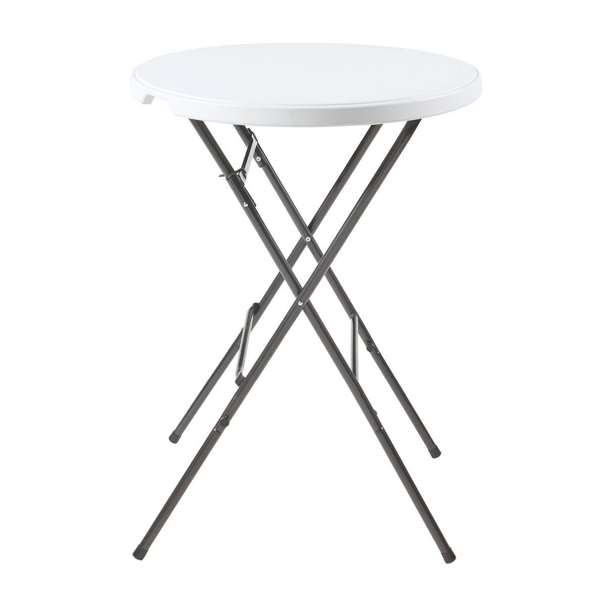 KLAPPTISCH Ljusnarsberg - Weiß, Kunststoff/Metall (80/80/110cm) - [en.casa]