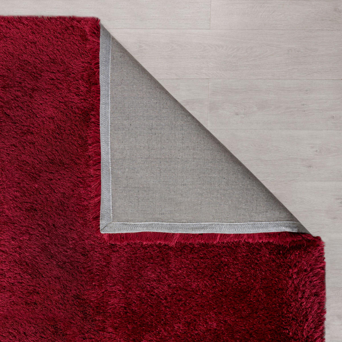 TEPPICH Hochflor Modern-Design, superweich ORWELL, Rot 200x290 cm - Rot, Textil (200/290cm) - KADIMA DESIGN