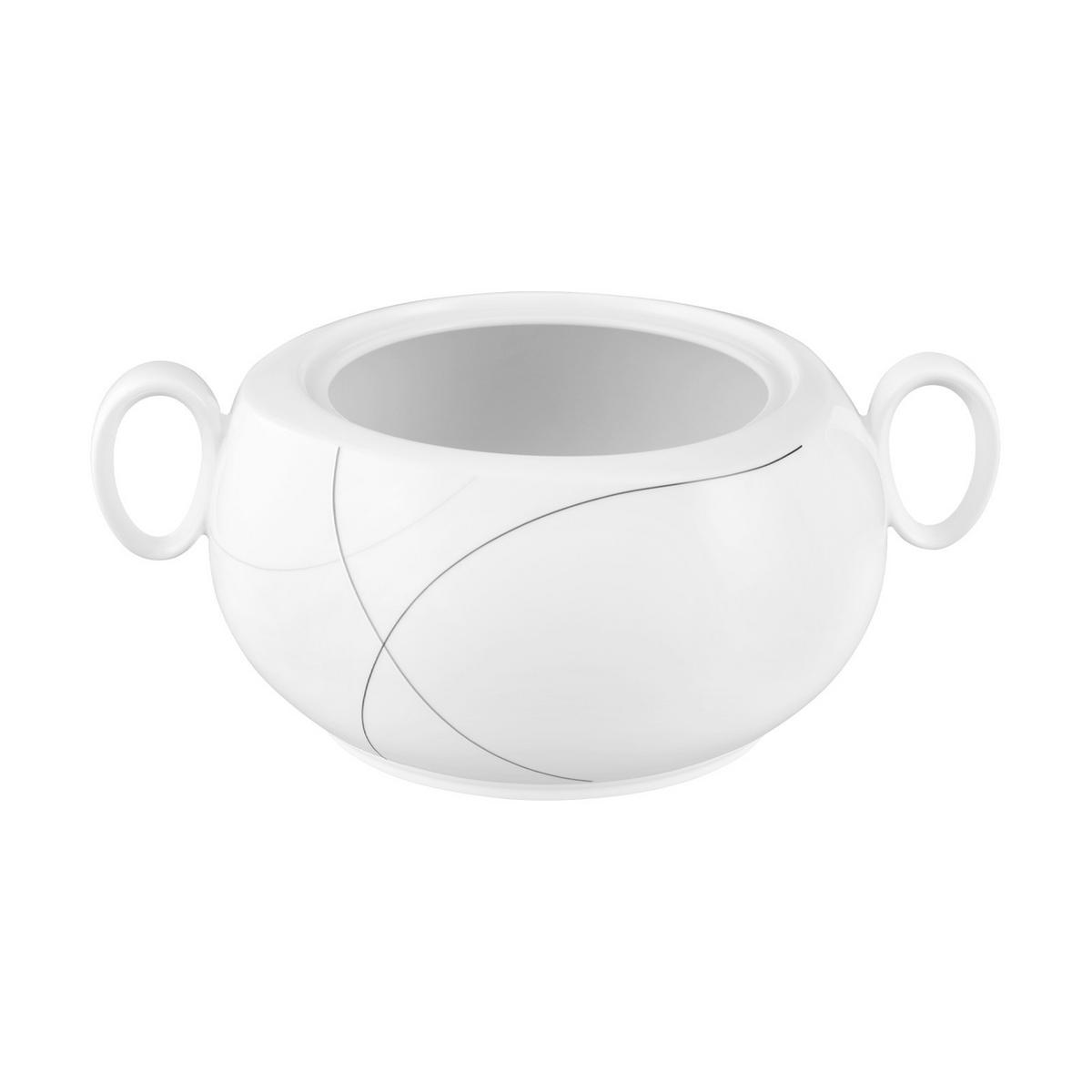 SCHÜSSEL MIT DECKEL Trio Highline weiß 3,2 l - Weiß, Keramik (1cm) - Seltmann Weiden