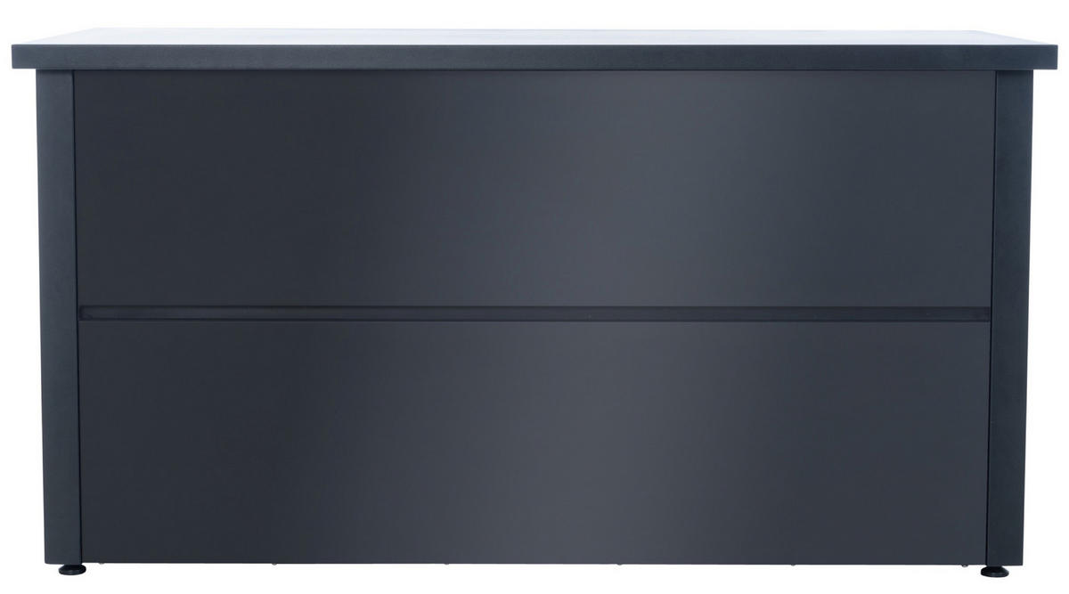 AUFLAGENBOX Adlan L - Schwarz, Kunststoff (165/85/69cm) - TPFGarden