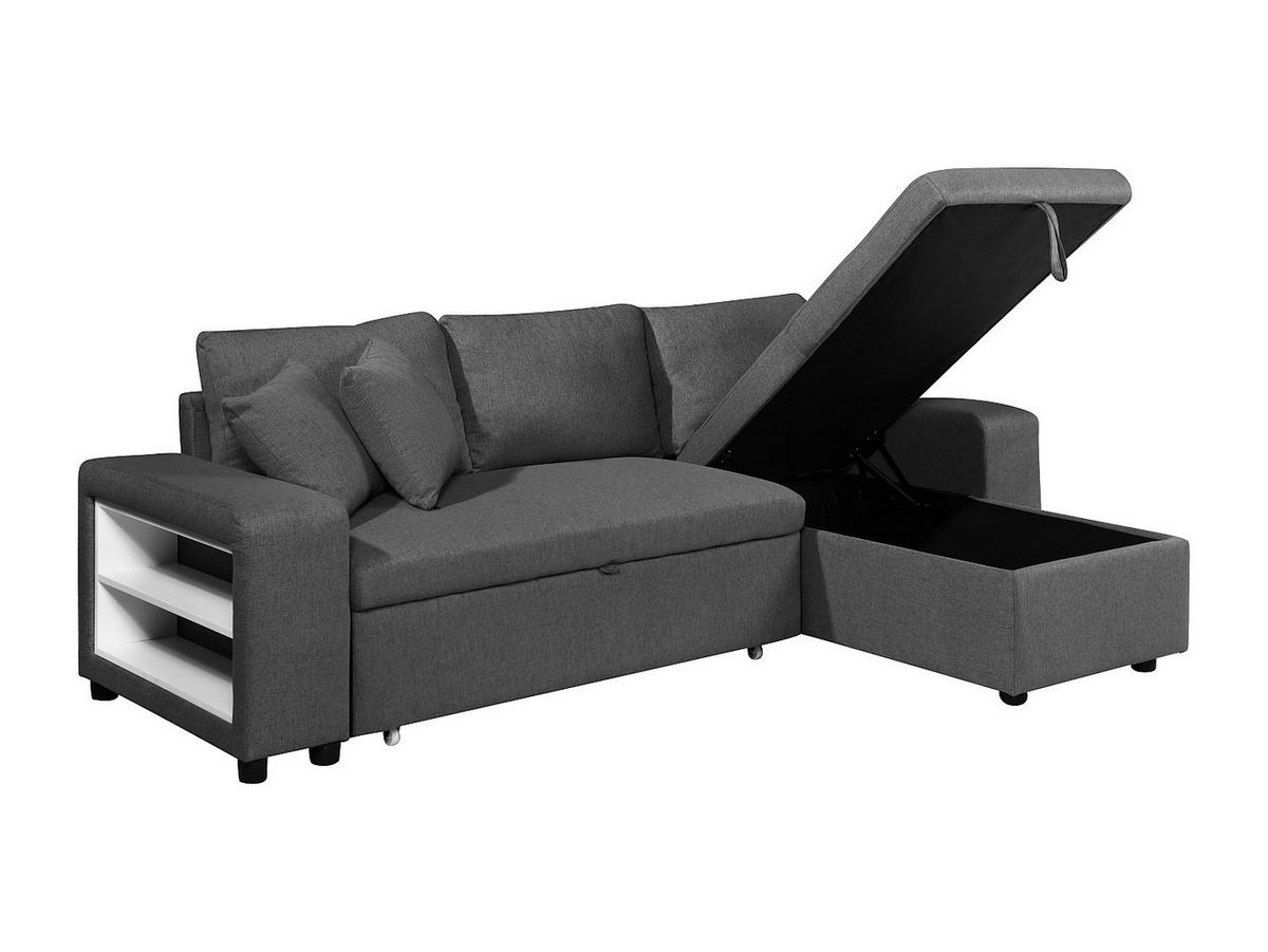 SCHLAFSOFA - 4 Personen - stoff - anthrazitgrau Selim - Anthrazit, Kunststoff/Textil (240/84/145cm) - Vente-Unique