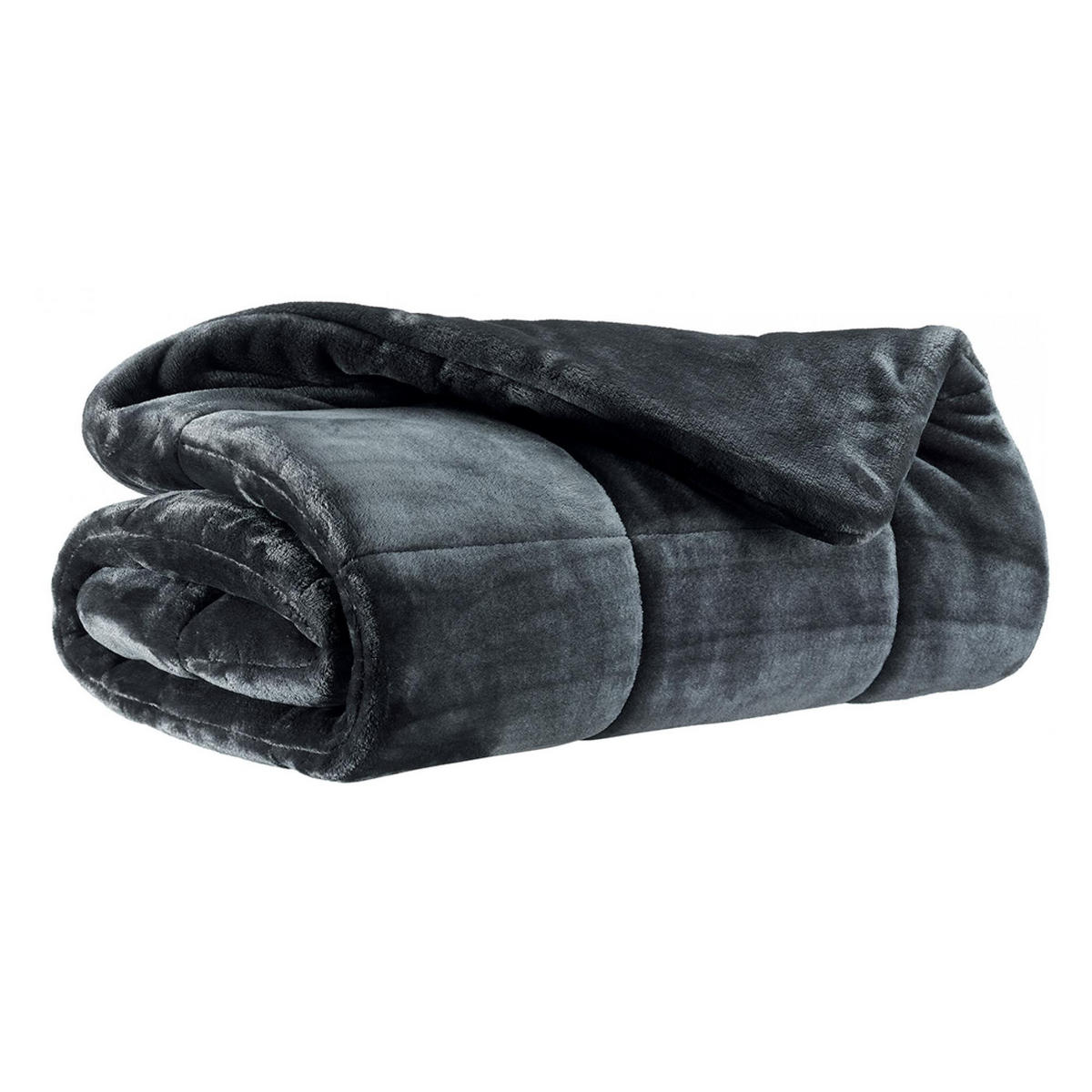BETTÜBERWURF Betender aschegrau 225 x 260 cm - Schwarz, Textil (225/260cm) - Vivaraise