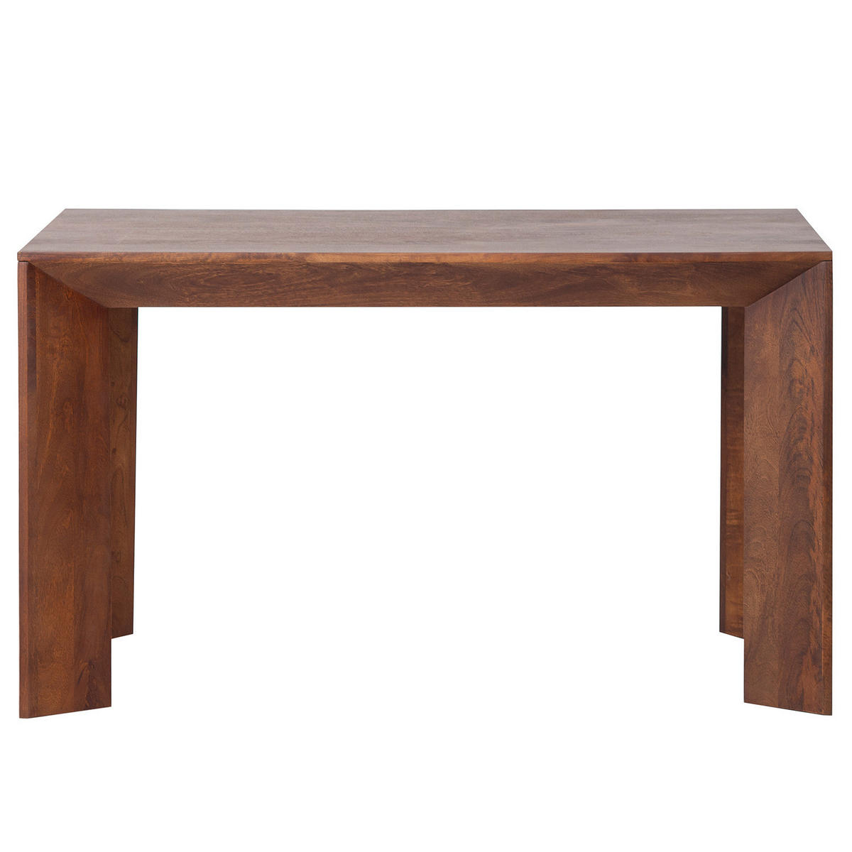 MASSIVER ESSTISCH - Massivholz - Mango Dunkel - Braun, Holz (65/130/76cm) - home24