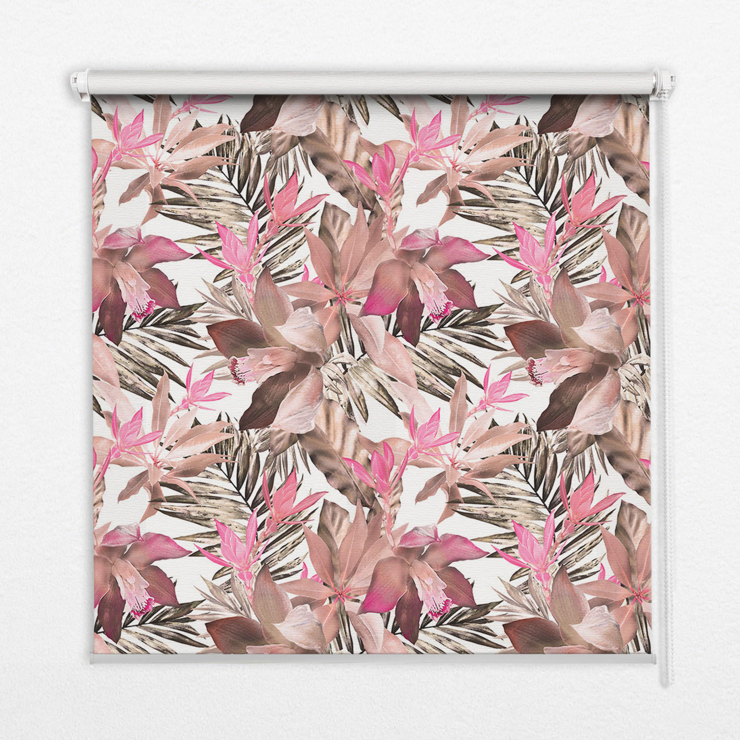 TULUP VNITŘNÍ roleta - okenní roleta - roleta - 80x180 cm - Růžové květy