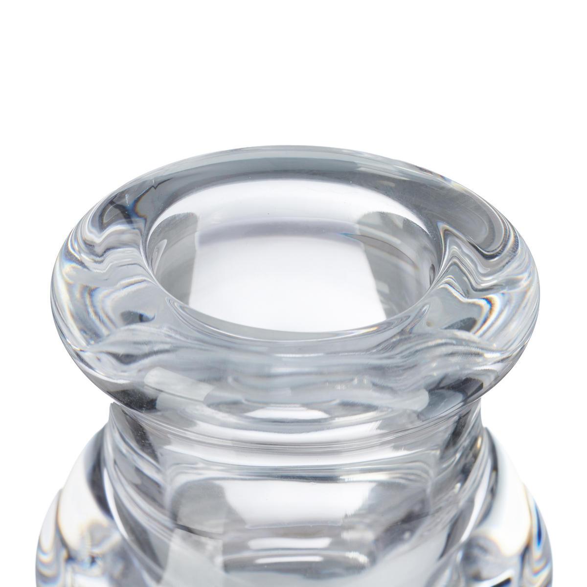 6xSTABKERZENHALTER - Transparent, Glas (5.5/5.5/5.5cm) - Relaxdays