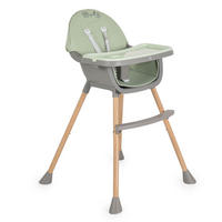 HOCHSTUHL Biscotti 2 in 1 grün Kinderstuhl Anti-Rutsch-Füße Doppeltablett - Grün, Kunststoff (64/94/64cm) - Moni