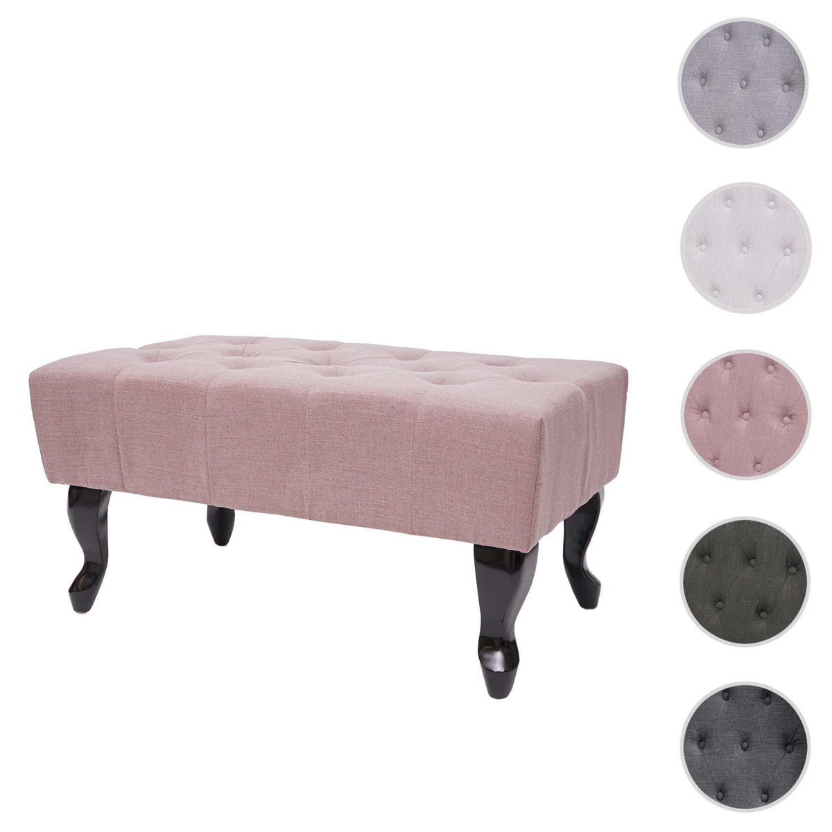 OTTOMANE WASSERABWEISEND Pink - Pink, Textil (77/39/47cm) - MCW
