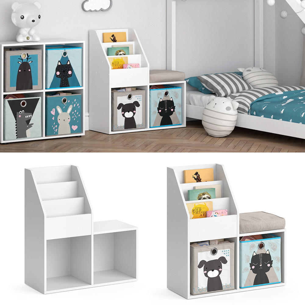 BÜCHERREGAL Luigi Weiß 72 x 79 cm - Weiß, Holzwerkstoff (72/79/30.9cm) - Vicco