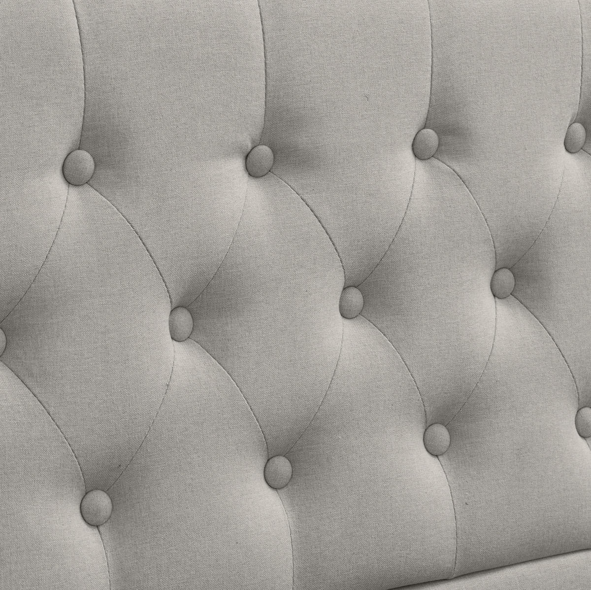 POLSTERBETT 160/200 cm Grau aus Baumwolle-Leinen mit Bettkasten - Grau, Textil (160/200cm) - OKMYHOME