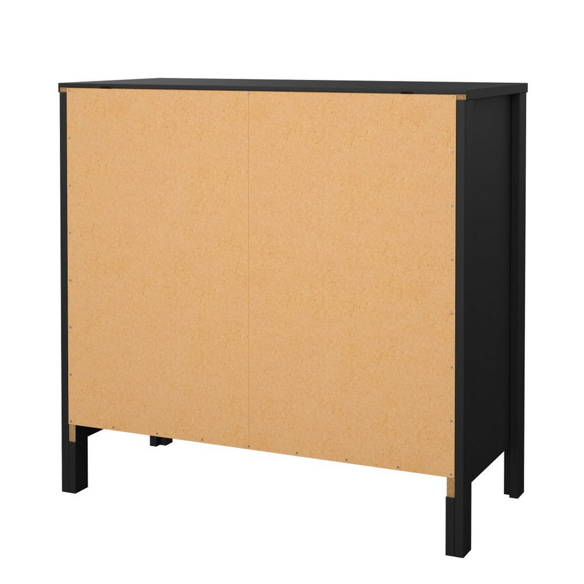 KOMMODE, Madrid, Schwarz, Melamin., 83 x 39 x 80 cm - Schwarz, Holzwerkstoff (83/80/39cm) - ebuy24