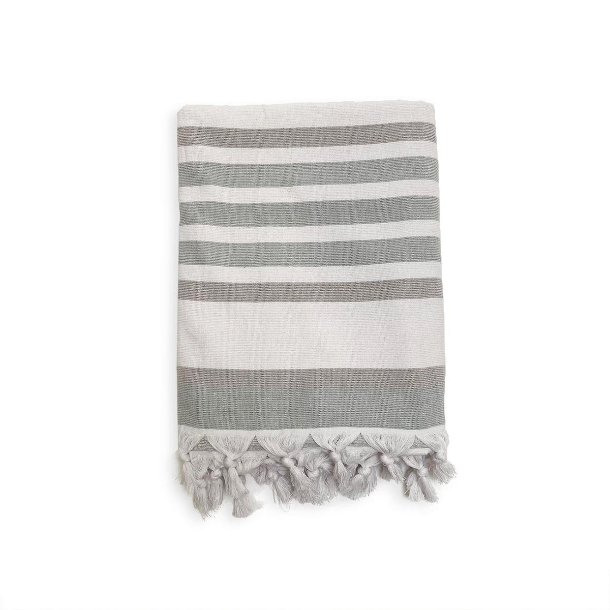 HAMAMTUCH mit Frotteefutter Latigo Desert 140x180 340g/m² - Grau, Textil (140/180cm) - LE COMPTOIR DE LA PLAGE