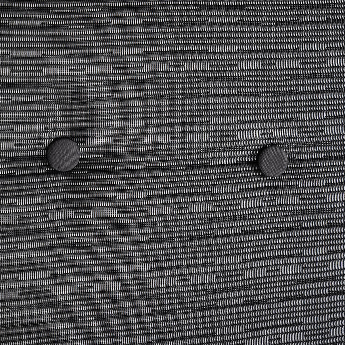 HOLLYWOODSCHAUKEL DE-06985 3-Sitzer, verstellbares Sonnendach, inkl. Kissen Grau - Schwarz, Textil/Metall (200/170/120cm) - ComfortXL