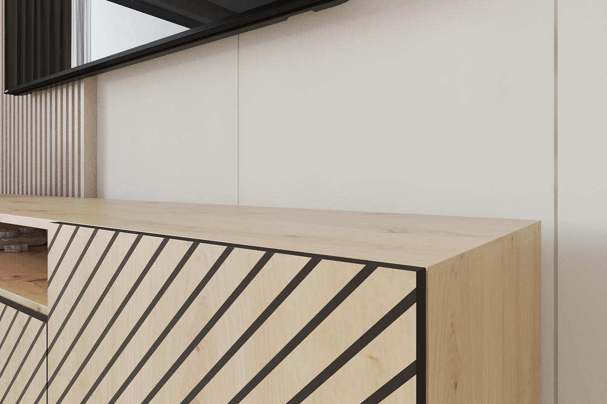 LOWBOARD SENI-W 200x40x41 cm - Artisan - Eiche Artisan, Holzwerkstoff (200/40/41cm) - ALTDECOR