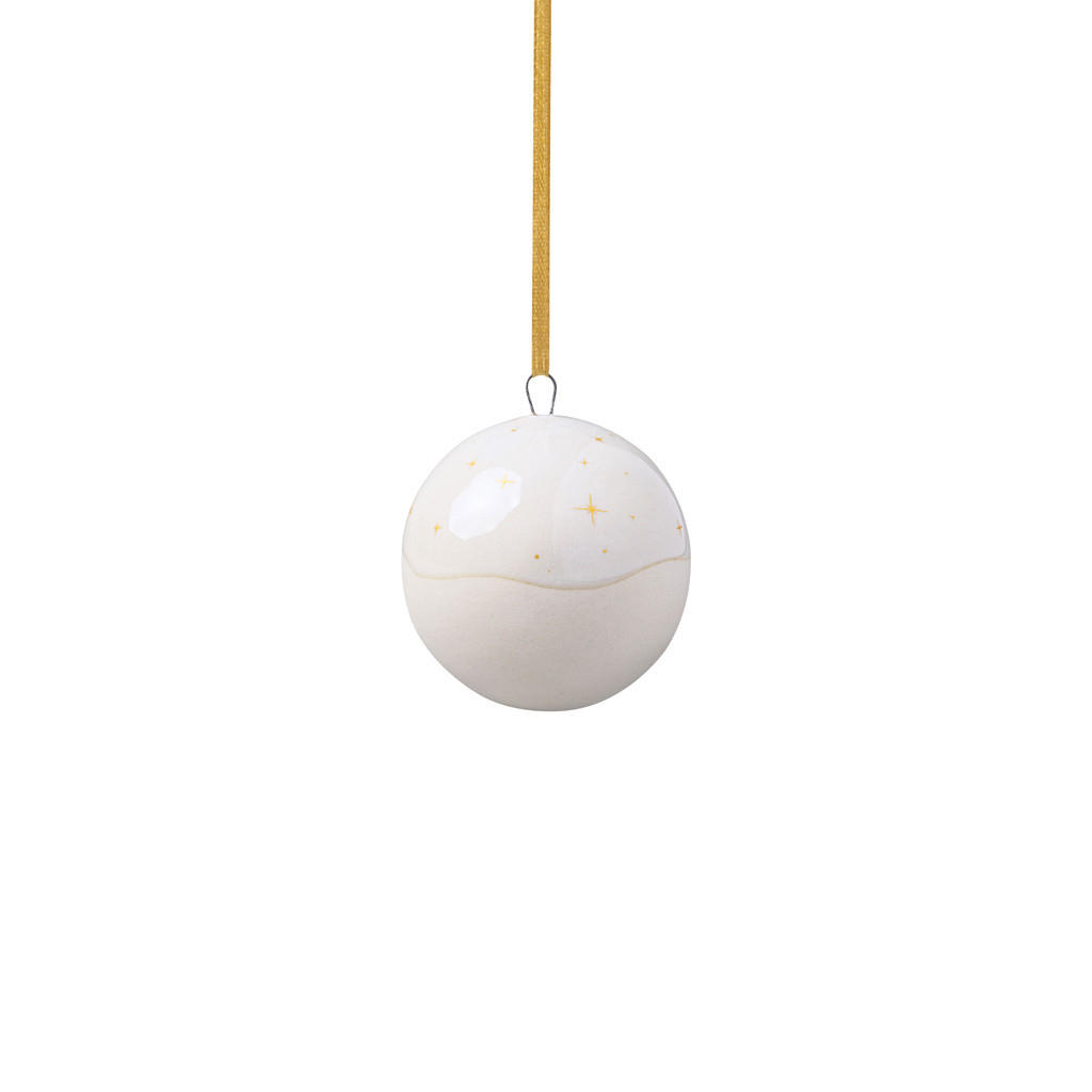 ORNAMENT KUGEL Winter Glow beige - Beige, Keramik (6.2/6.2/6.2cm) - like.Villeroy & Boch