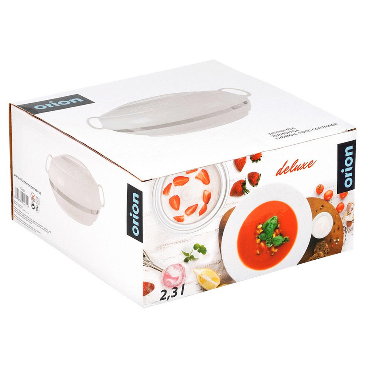 LUNCHTHERMOSKANNE Deluxe 2,3 l - Weiß, Kunststoff (24/11/24cm) - Orion 
