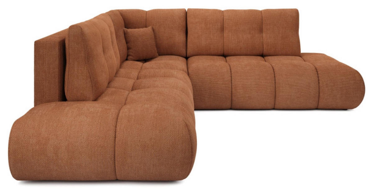 ECKSOFA Ceglasty SOHI Flow 09 Ausziehbar Mit Schlaffunktion - Orange, Textil (266.5/266.5cm) - Sepro Meble