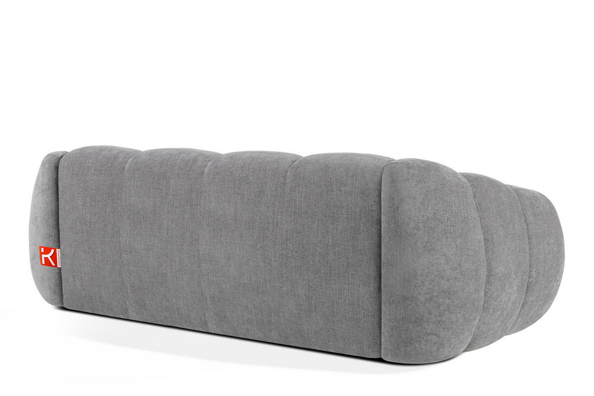 3-SITZER SOFA FLAVA, hell Aschgrau - Hellgrau, Holz/Holzwerkstoff (240/76/100cm) - KONSIMO®
